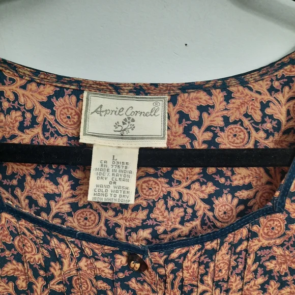 *SOLD*Vintage April Cornell Cottagecore Maxi dress - Picture 2 of 10